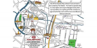 হুয়া lamphong রেলওয়ে স্টেশন মানচিত্র