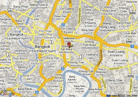 মানচিত্র sukhumvit এলাকা ব্যাংকক