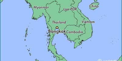 মানচিত্র ব্যাংকক দেশ