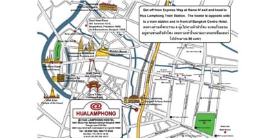 হুয়া lamphong রেলওয়ে স্টেশন মানচিত্র