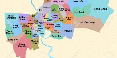 মানচিত্র ব্যাংকক জেলা